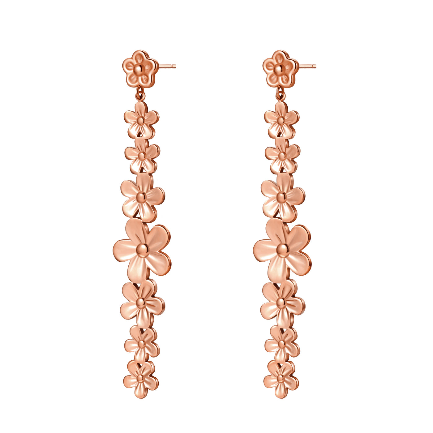 Boucles d’oreilles Pendantes Cascade Marguerites Waterproof