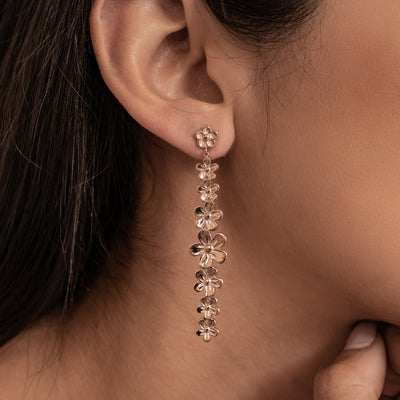 Boucles d’oreilles Pendantes Cascade Marguerites Waterproof