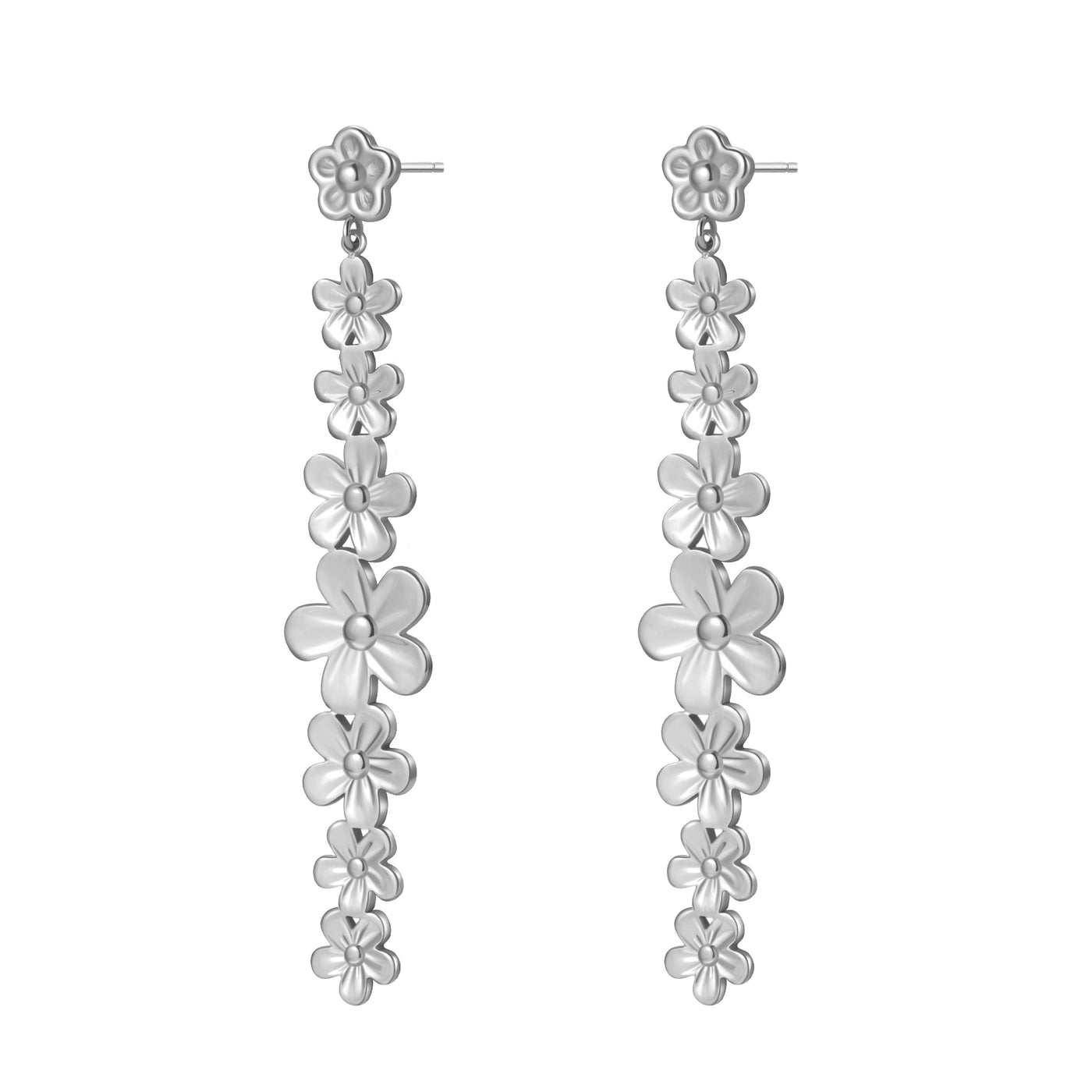 Boucles d’oreilles Pendantes Cascade Marguerites Waterproof