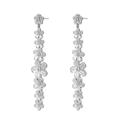 Boucles d’oreilles Pendantes Cascade Marguerites Waterproof
