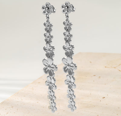 Boucles d’oreilles Pendantes Cascade Marguerites Waterproof