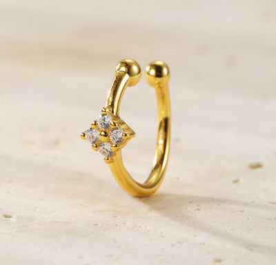 Gänseblümchen Ear Cuff – 925er Sterlingsilber