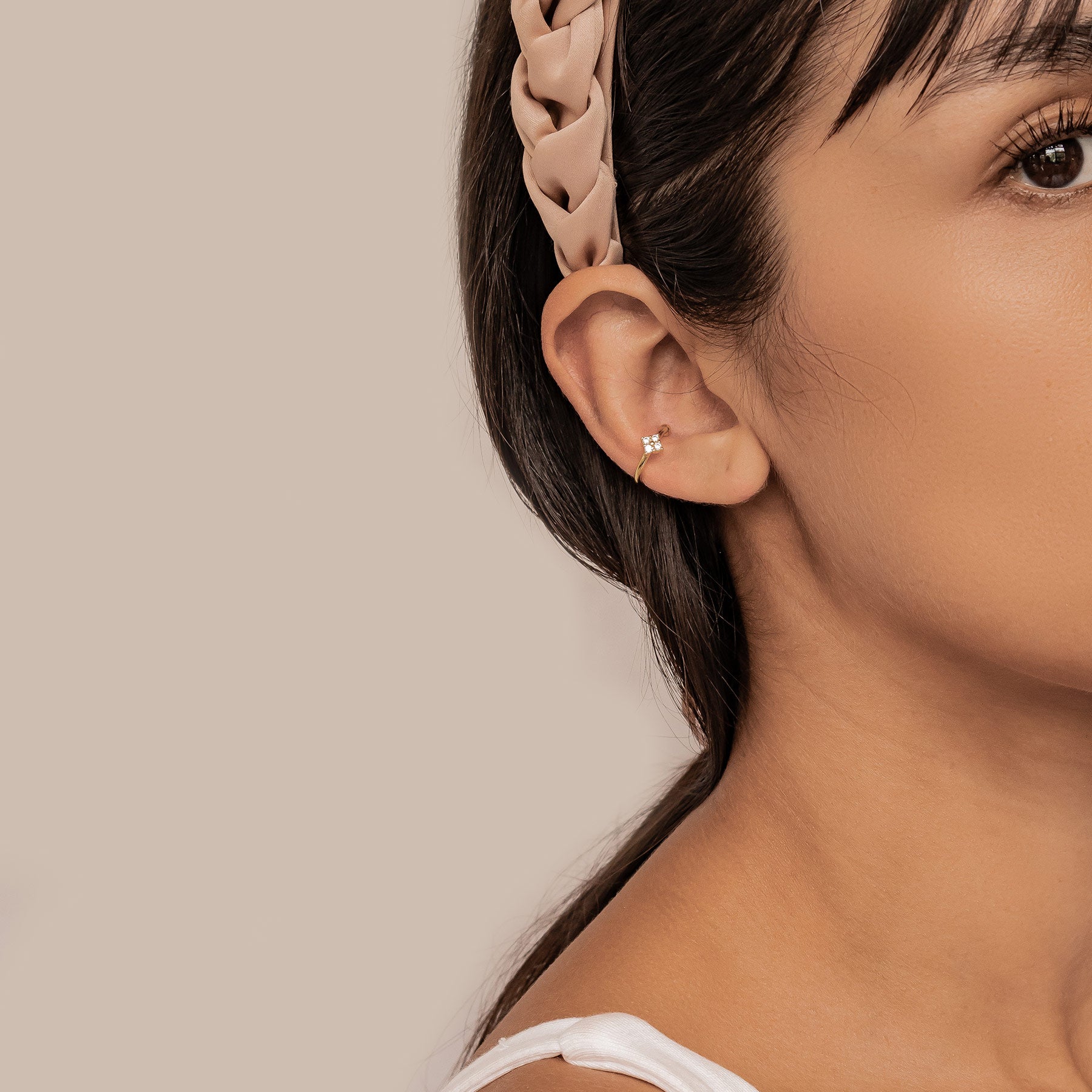 Daisy Ear Cuff Sterling Silver