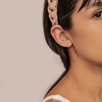 Gänseblümchen Ear Cuff – 925er Sterlingsilber