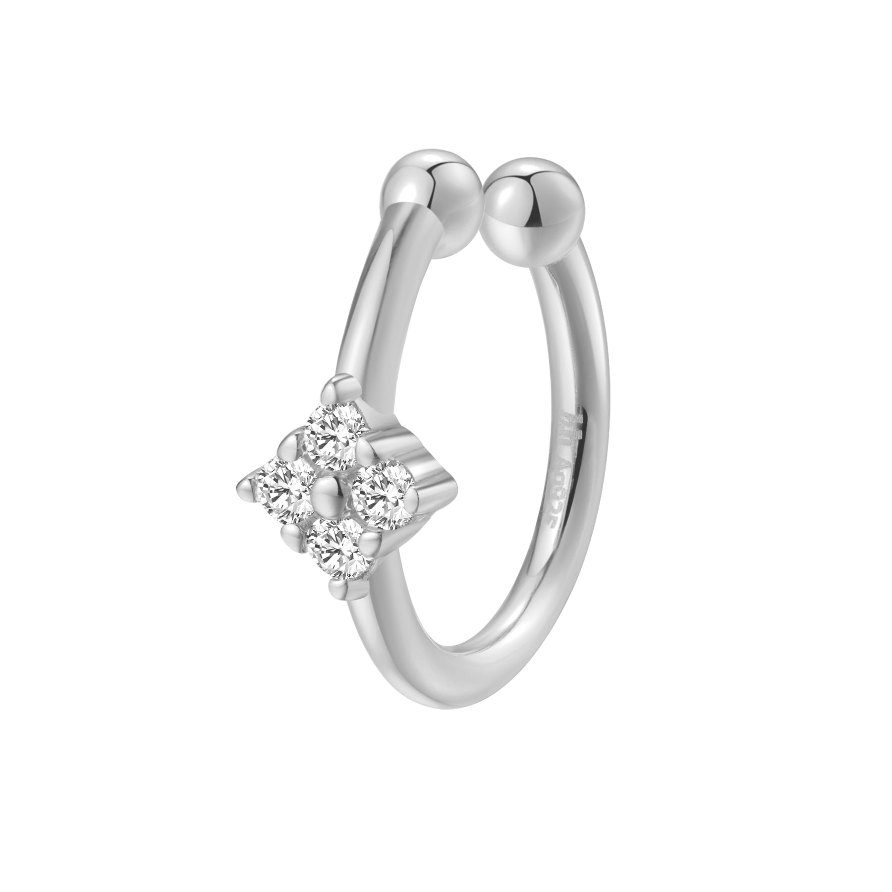 Daisy Ear Cuff Sterling Silver