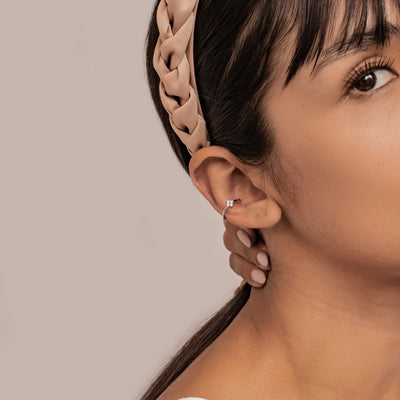 Gänseblümchen Ear Cuff – 925er Sterlingsilber
