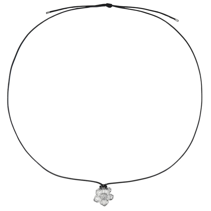 Daisy Flower Charm Cord Necklace Waterproof