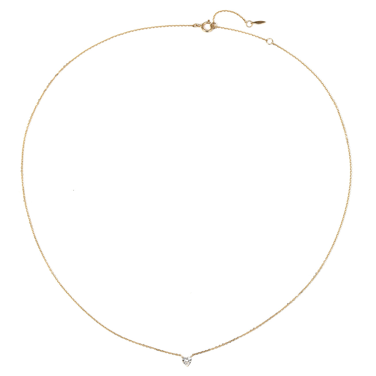 Collier Pendentif Cœur Diamant Or Massif 14 CT