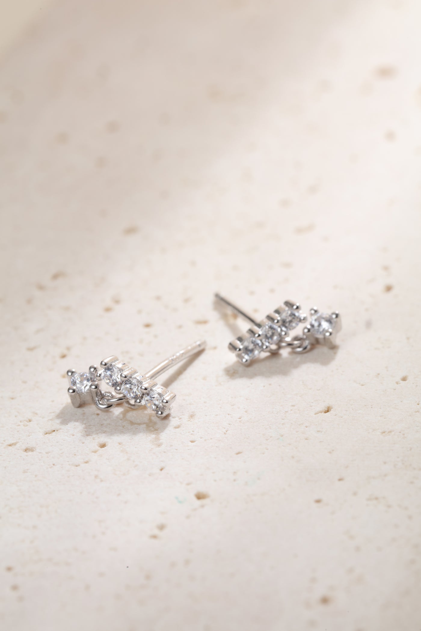 Dewdrop Stud Earrings Sterling Silver