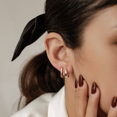 Ensemble Boucles d'Oreilles Créoles Dome