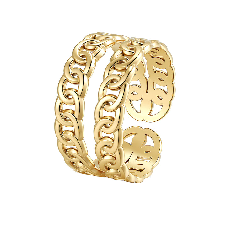 Doppelketten Open Ring – Wasserfest