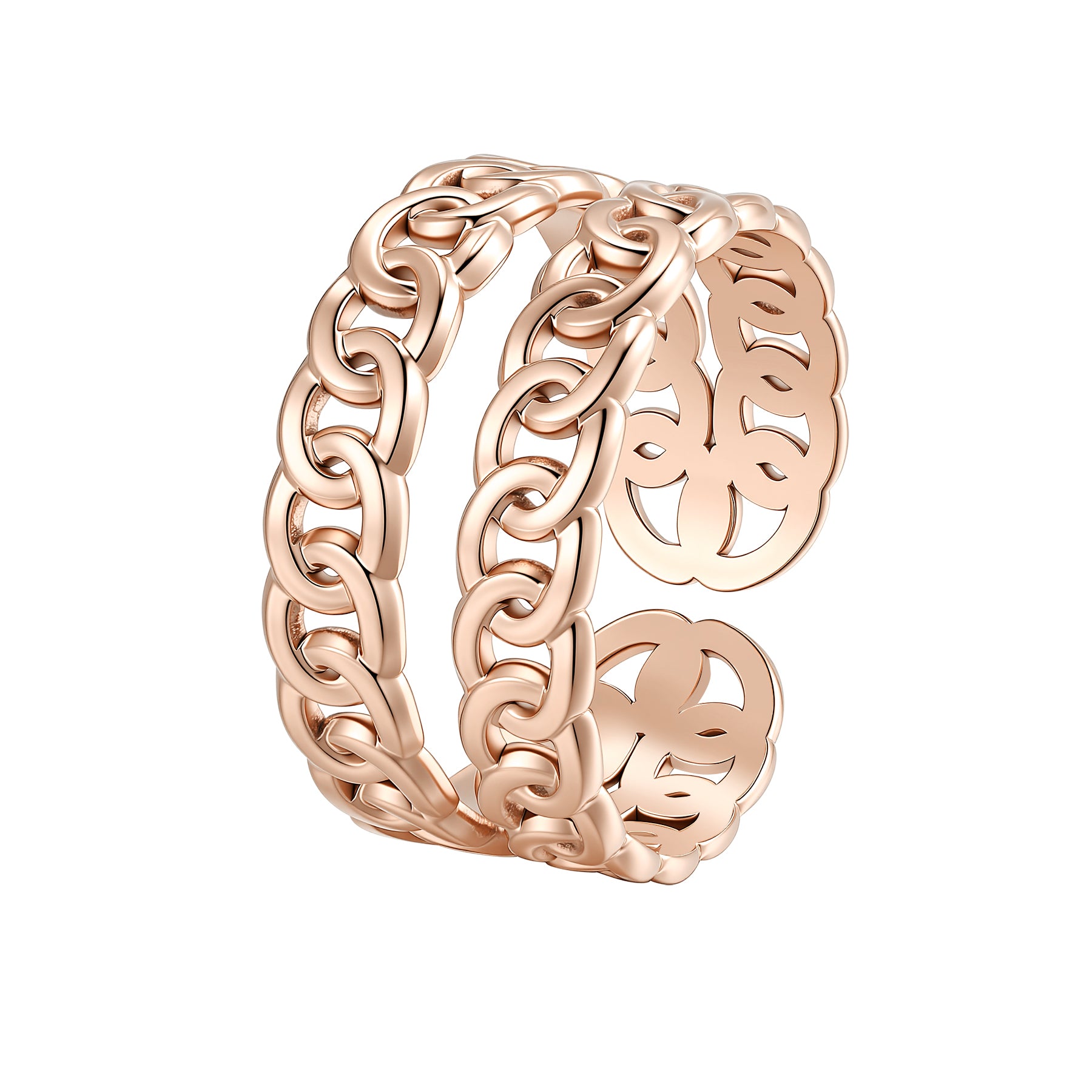 Doppelketten Open Ring – Wasserfest