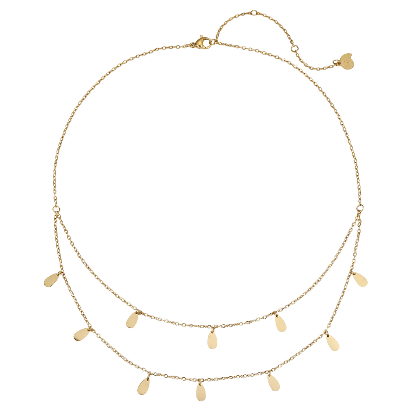 Collier Multi Rangs Charm Goutte Waterproof