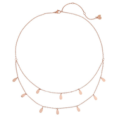 Collier Multi Rangs Charm Goutte Waterproof