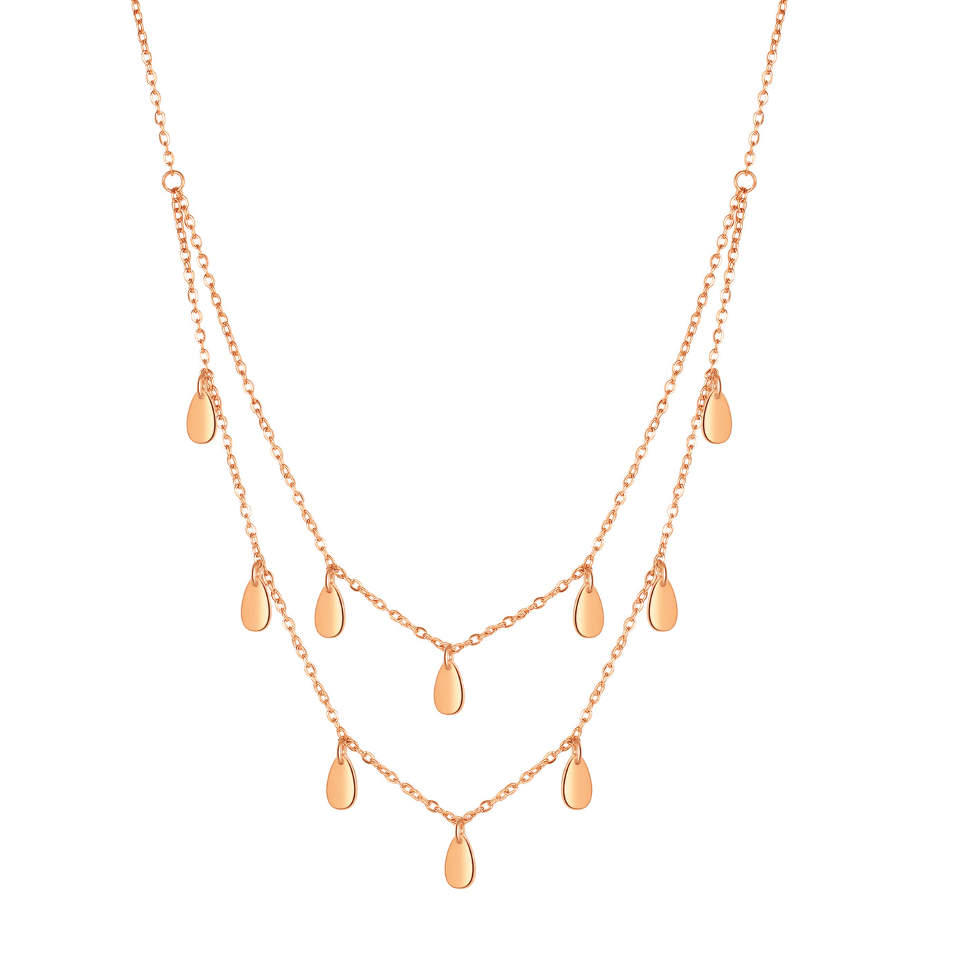 Collier Multi Rangs Charm Goutte Waterproof