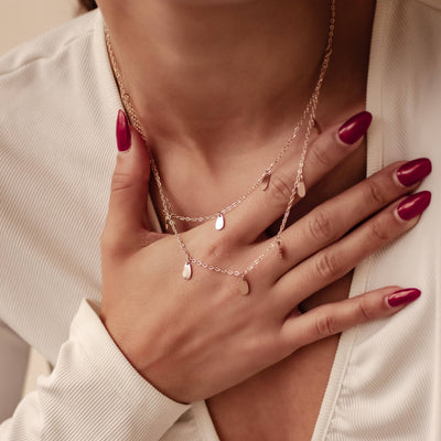 Collier Multi Rangs Charm Goutte Waterproof