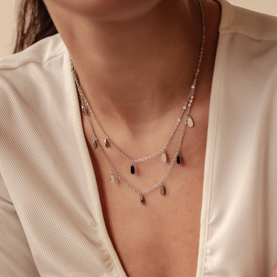 Collier Multi Rangs Charm Goutte Waterproof