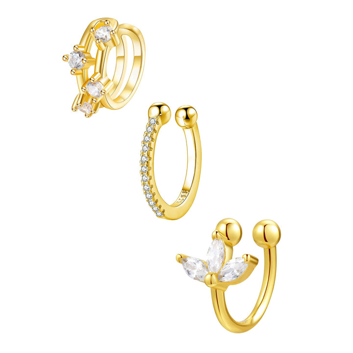 Cuff Ohrringe Set aus Sterlingsilber