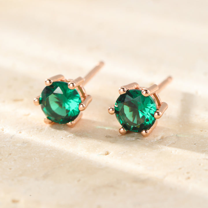 Pendientes Esmeralda Plata de Ley 925