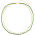 Collar Capas Cuentas Verde Esmeralda Impermeable