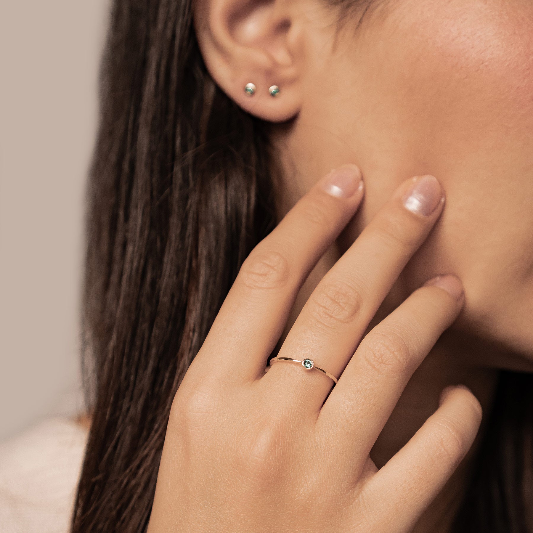 Evergreen Soul – Ring aus 585er Gold (14 Karat) mit Smaragd