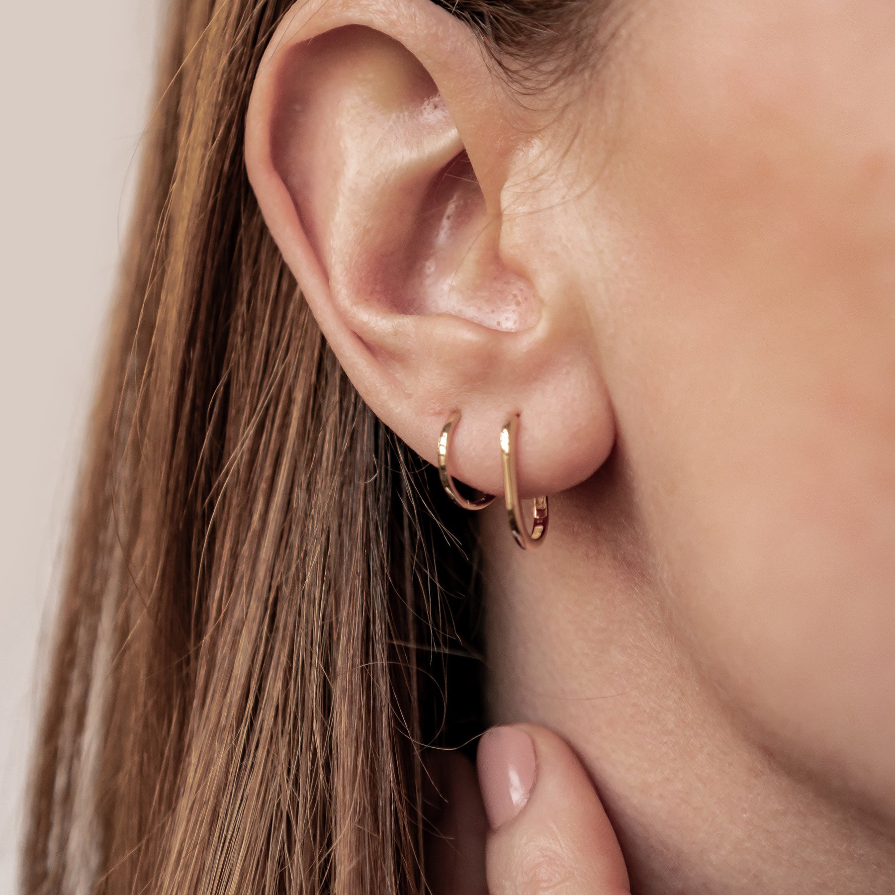 Ensemble Boucles d'Oreilles  Everlasting en Or Massif 14 CT