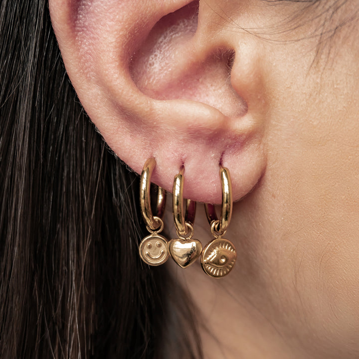 Pendientes Aro Colgante Ojo Protector Waterproof