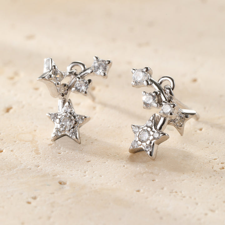 Boucles d’oreilles Étoile Filante Argent Sterling