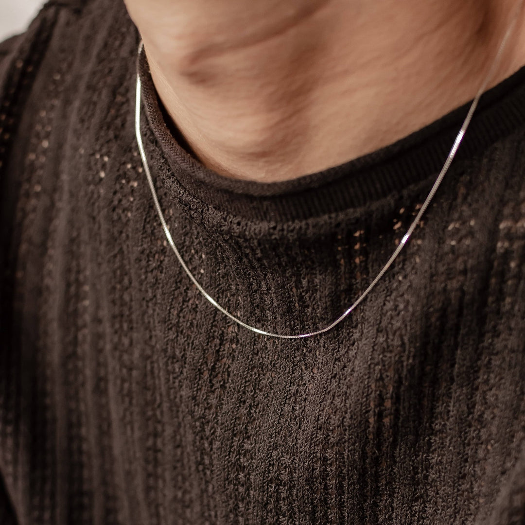 Fine Box Chain Necklace Sterling Silver – Hey Happiness