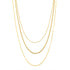 Fine Triple Layer Chain Necklace Waterproof