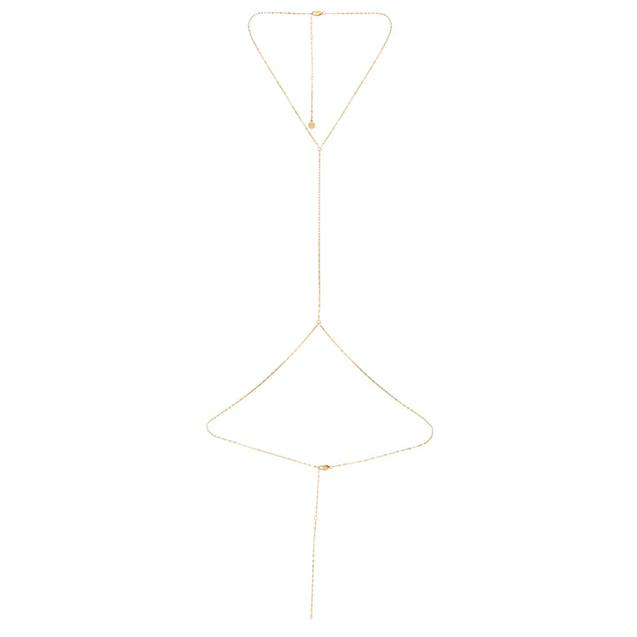 Flattened Rolo Body Chain Waterproof