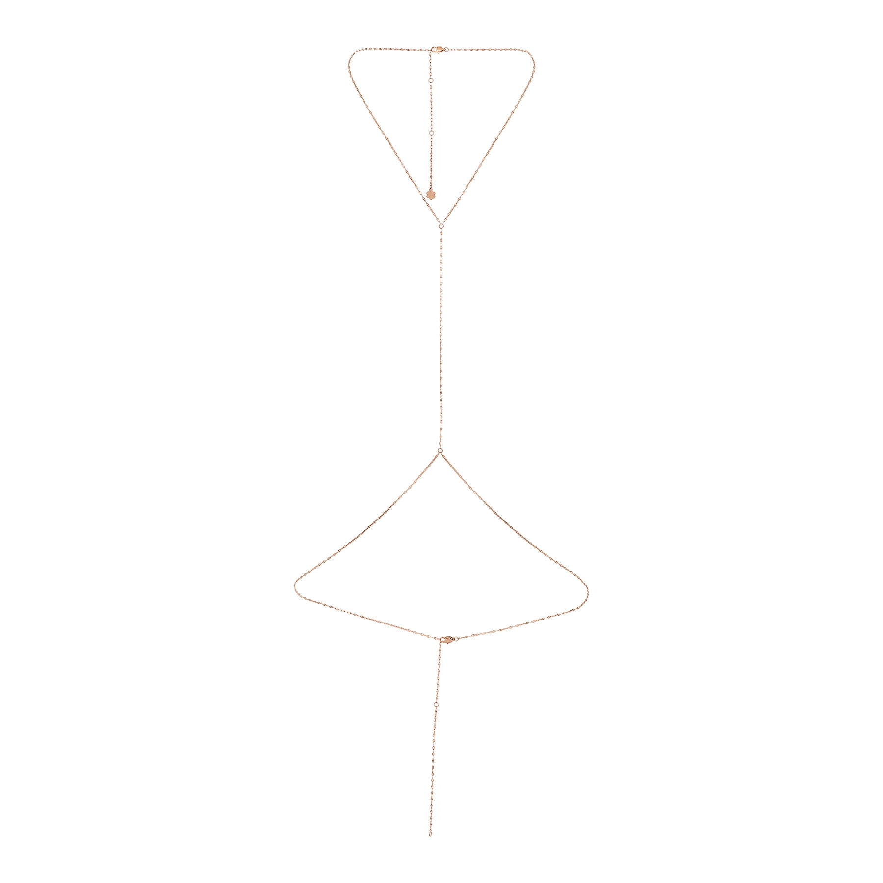 Flattened Rolo Body Chain Waterproof