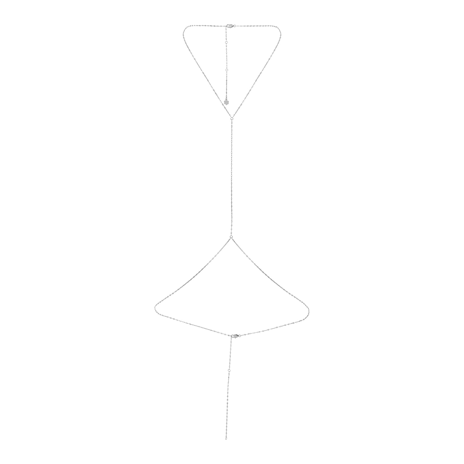 Flattened Rolo Body Chain Waterproof