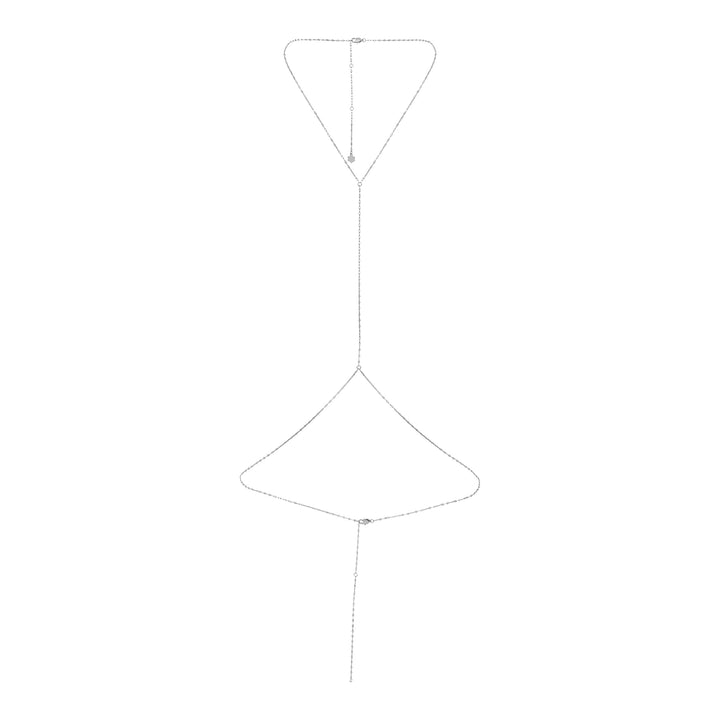 Flattened Rolo Body Chain Waterproof