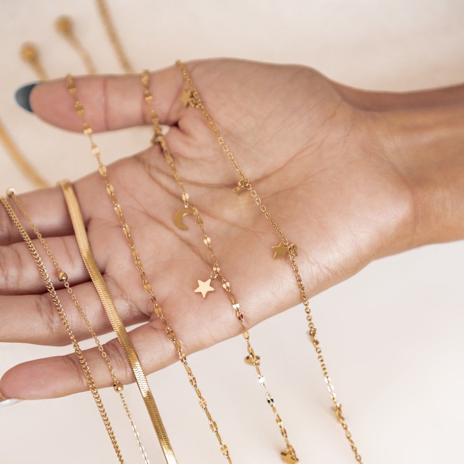 Collier Chaîne Rolo Aplatie en Or