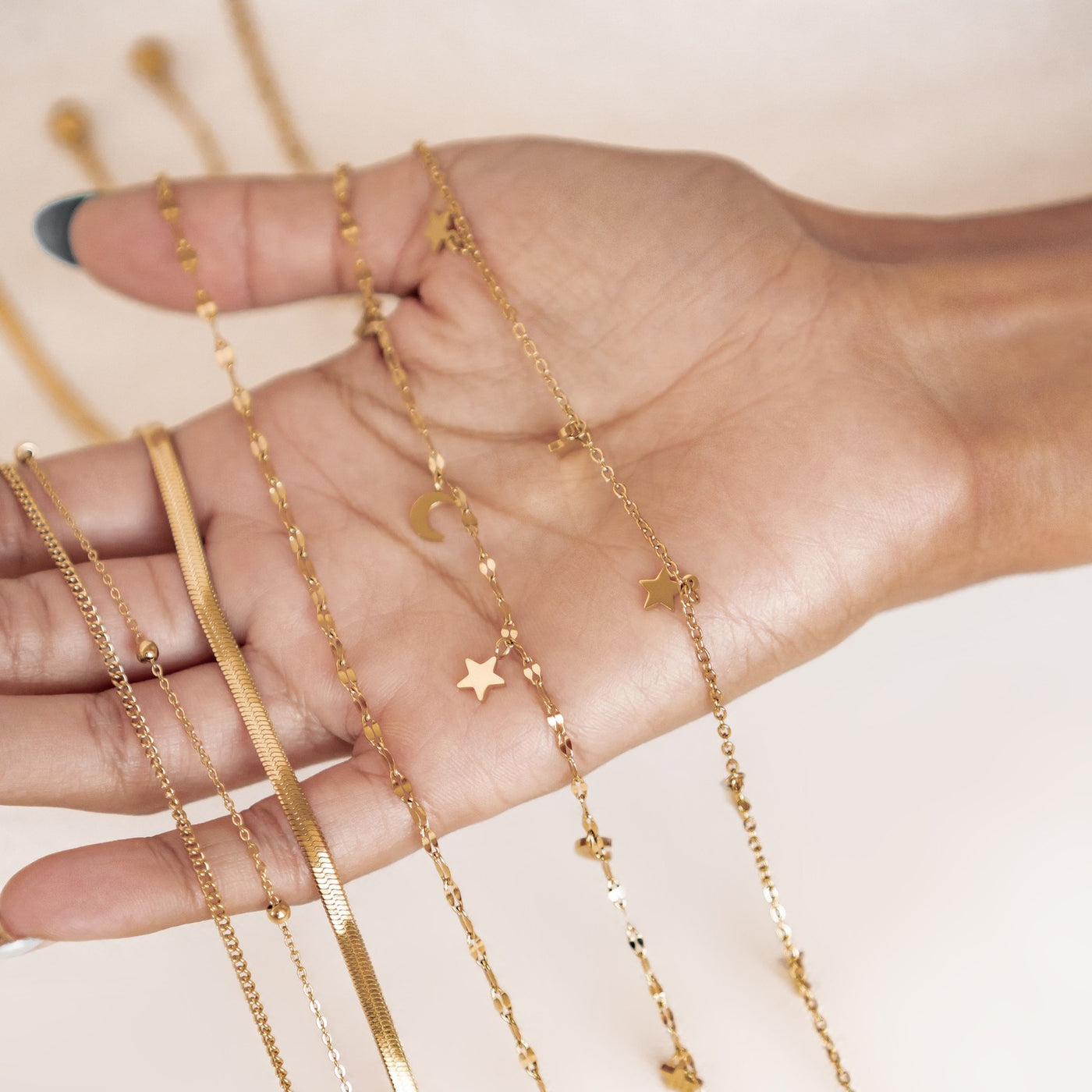 Collier Chaîne Rolo Aplatie en Or
