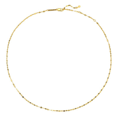 Collier Chaîne Rolo Aplatie Sterling Argent