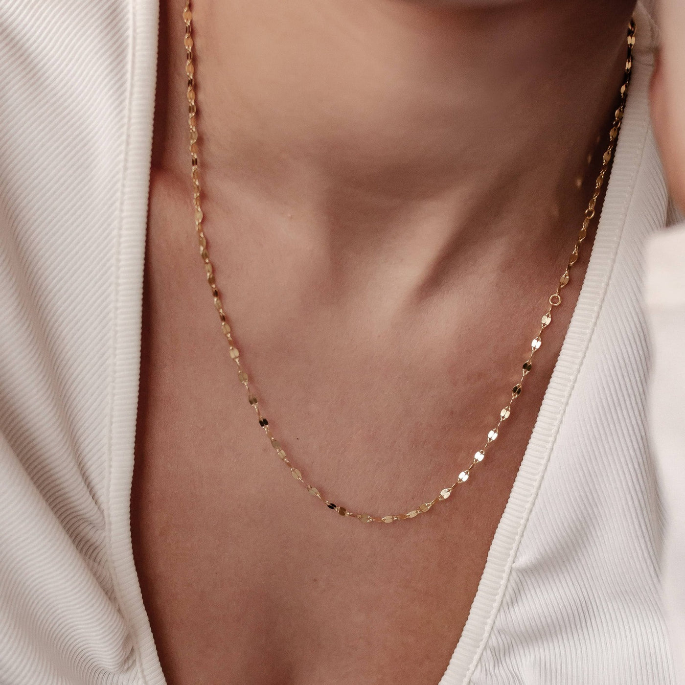 Collier Chaîne Rolo Aplatie Sterling Argent