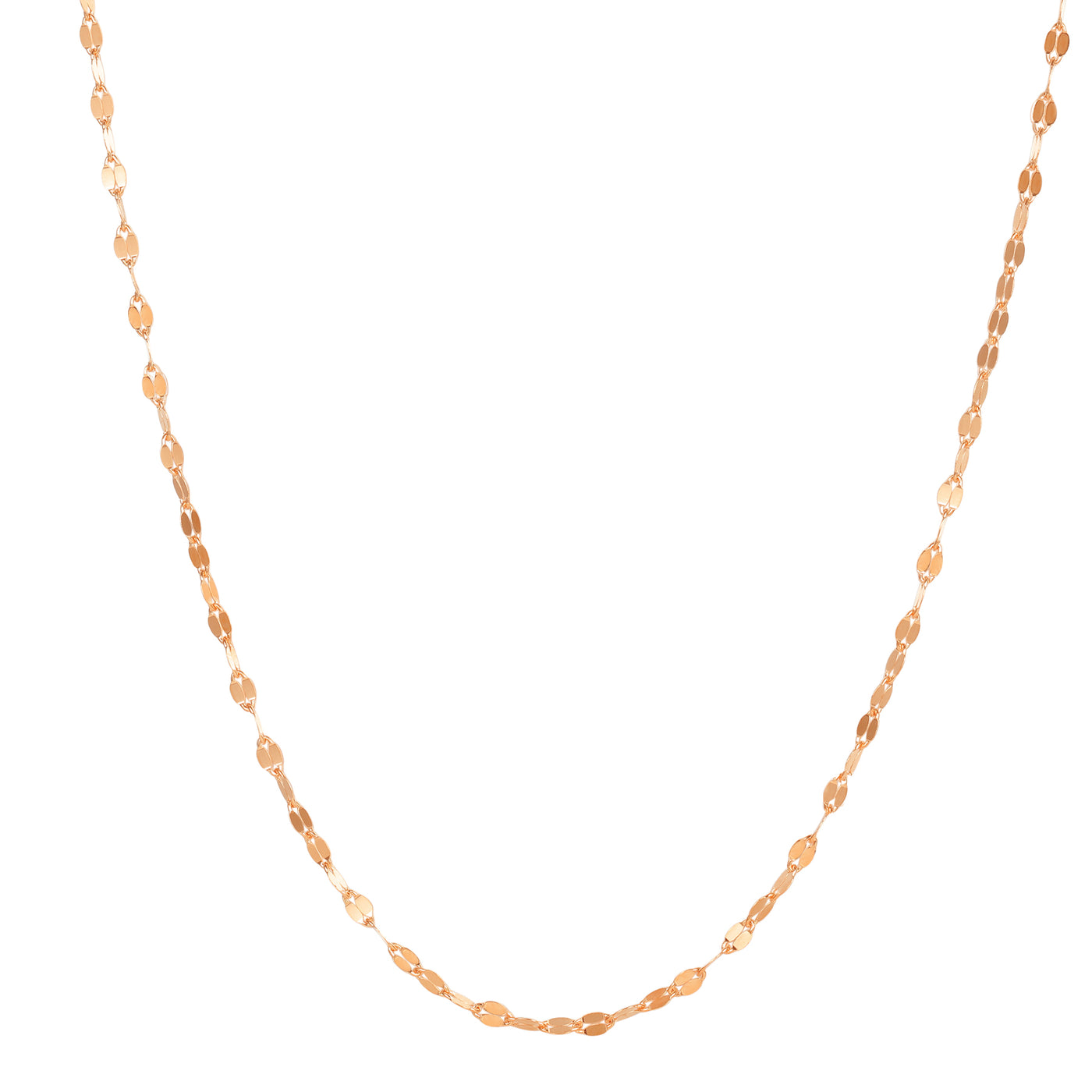 Collier Chaîne Rolo Aplatie Sterling Argent