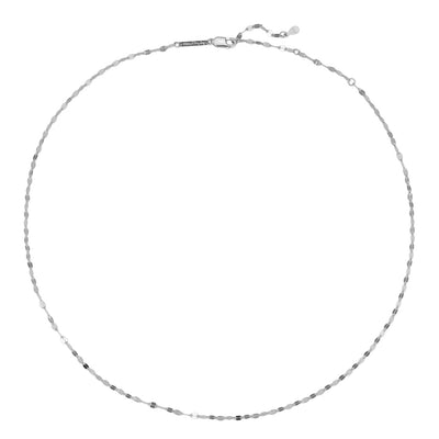 Collier Chaîne Rolo Aplatie Sterling Argent