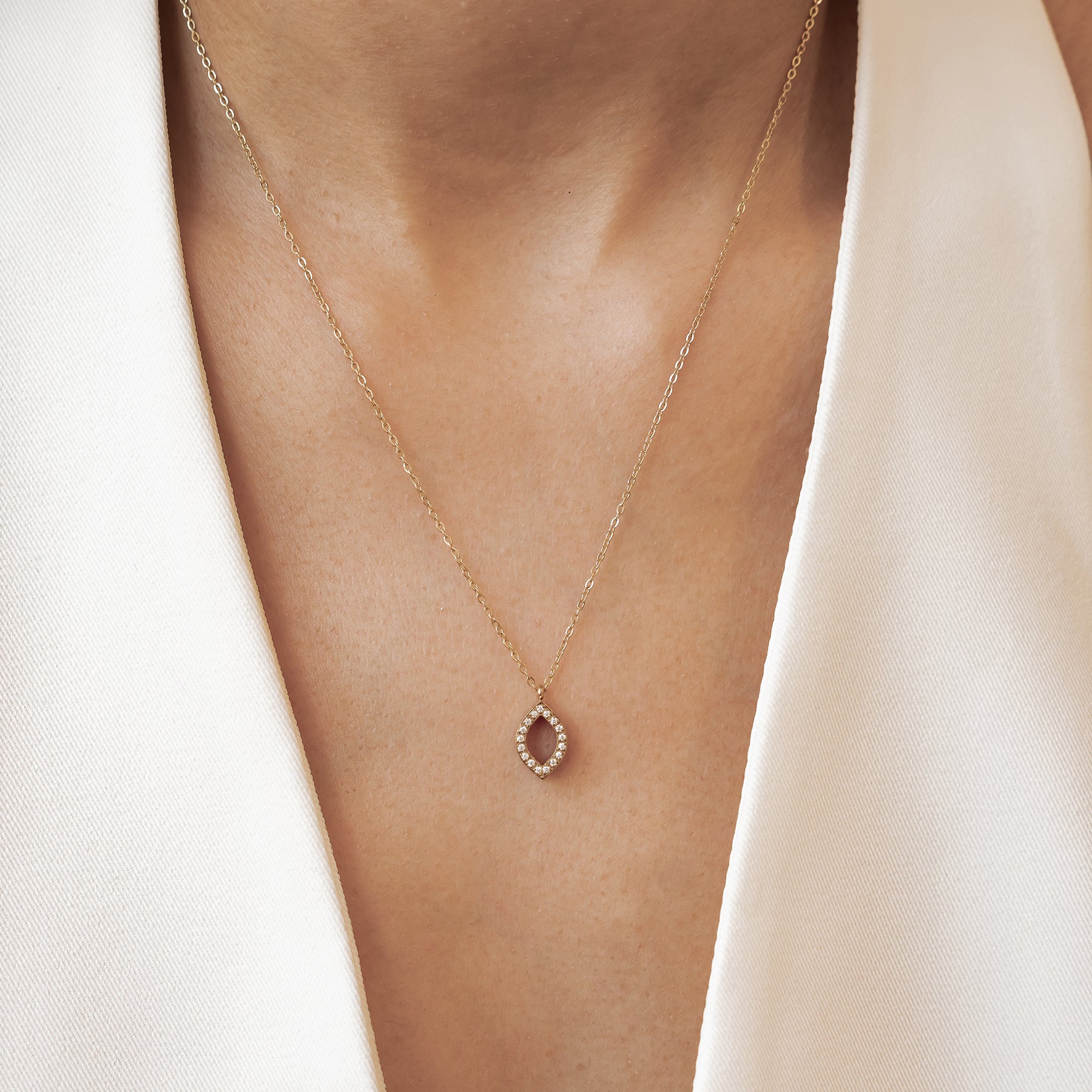Friendship Soul Crystal Necklace Waterproof