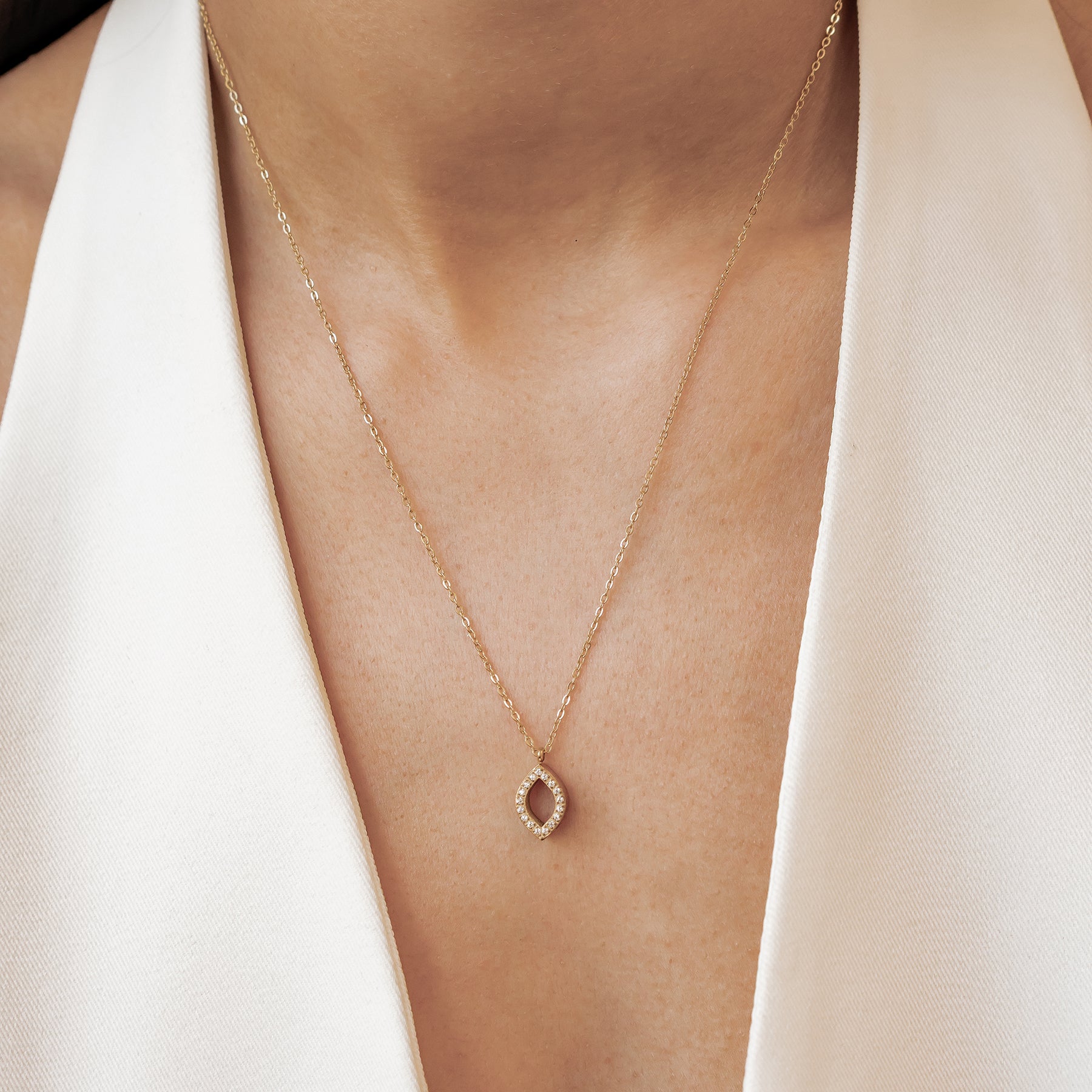 Friendship Soul Crystal Necklace Waterproof