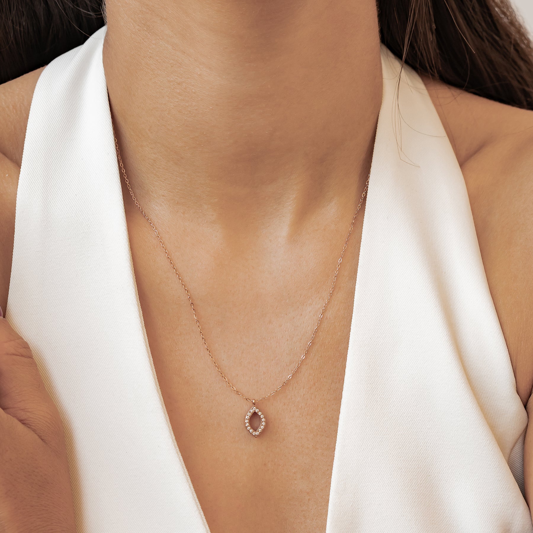 Friendship Soul Crystal Necklace Waterproof