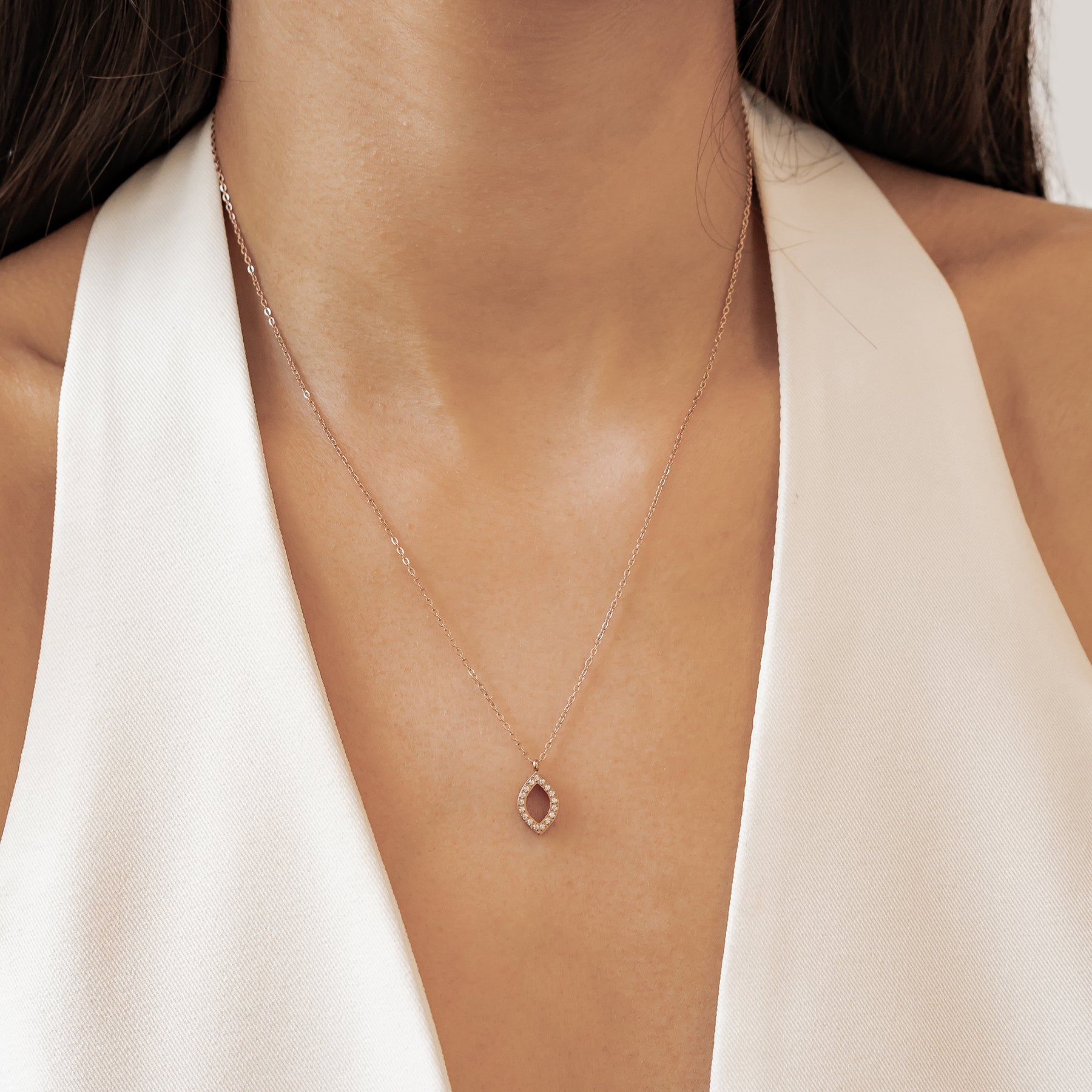 Friendship Soul Crystal Necklace Waterproof
