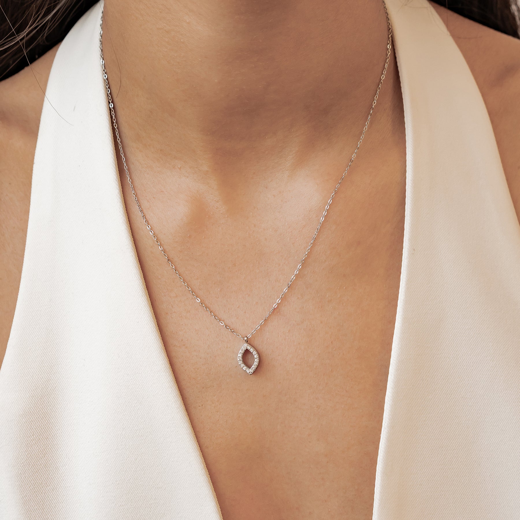 Friendship Soul Crystal Necklace Waterproof