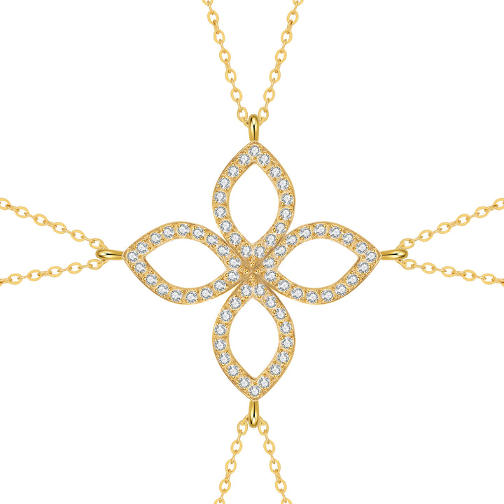 Friendship Souls Four Crystal Necklace Set Waterproof