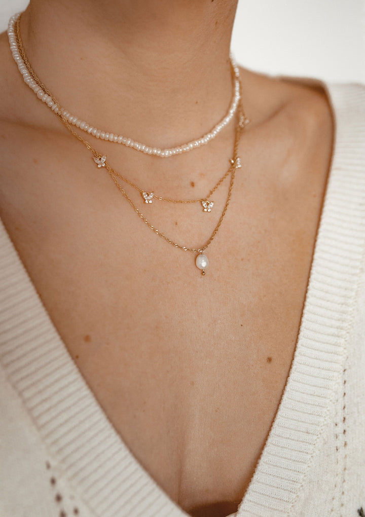Kette mit Perle Sterlingsilber