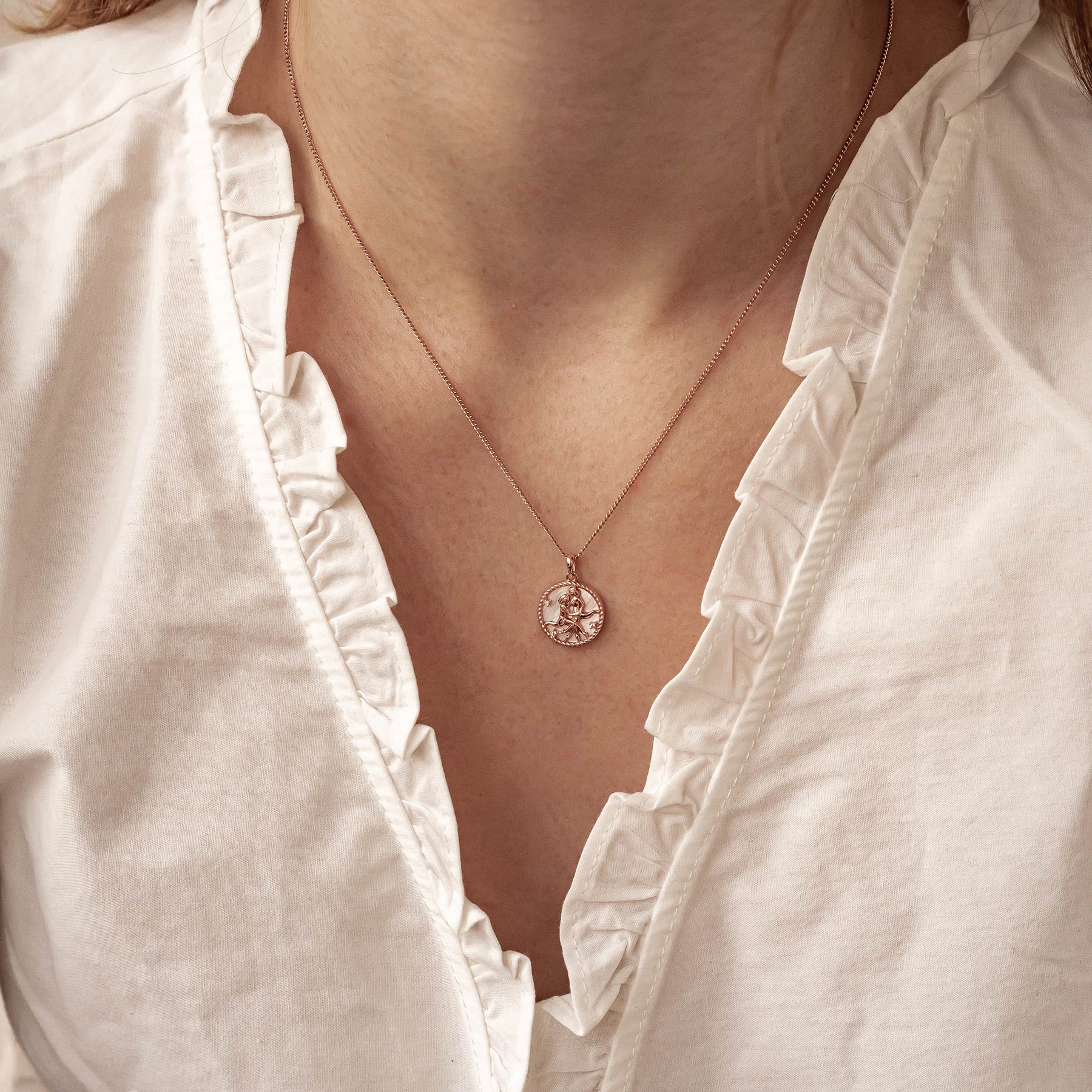 Gemini Zodiac Pendant Necklace