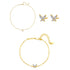 Edelstein-Schmetterling Schmuckset aus Sterlingsilber