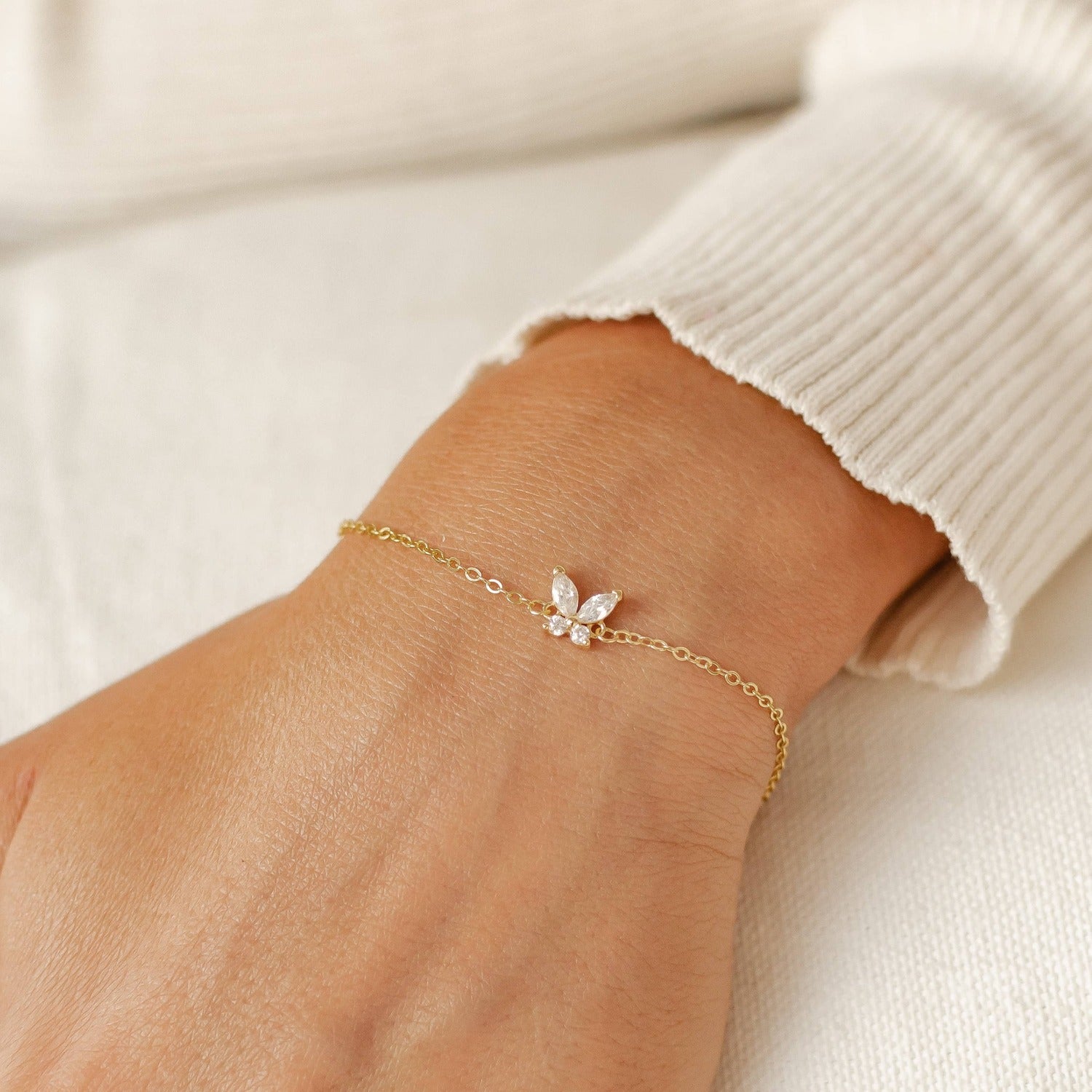 Ensemble Bijoux Pierre Présieuse Papillon Sterling Silver